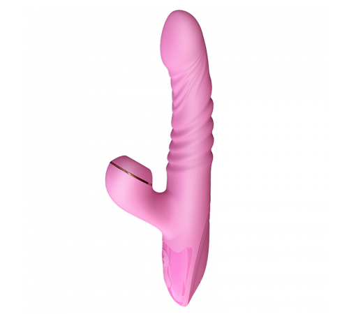 Вибратор с вакуумной стимуляцией и подогревом Sucking Rabbit Vibrator