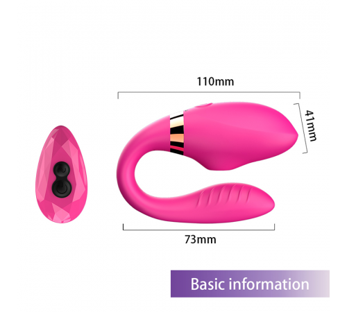 Вибратор для пар с вакуумной стимуляцией Sucking Couples Toy