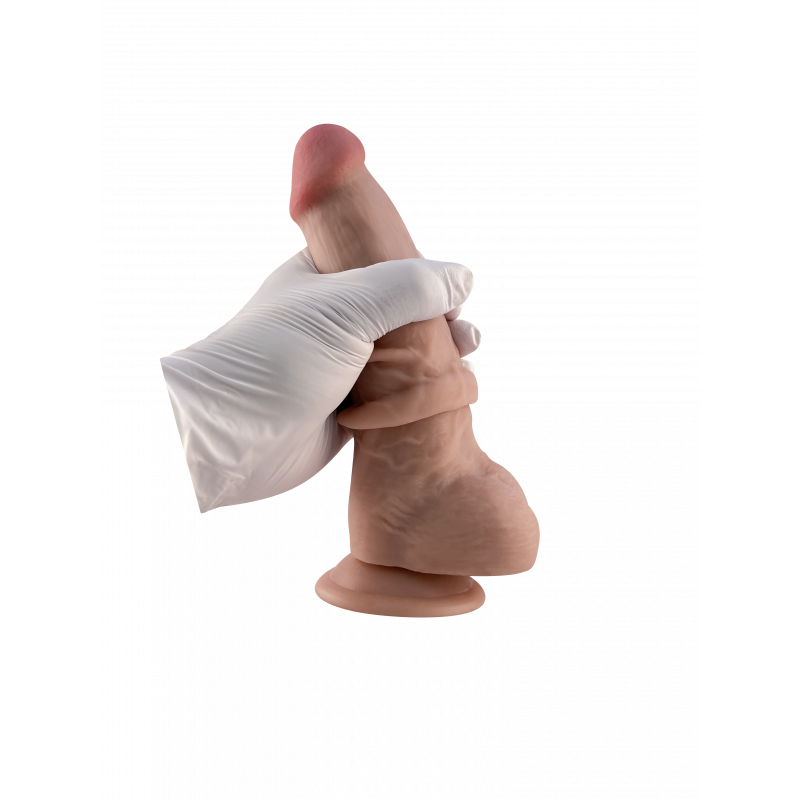 Реалистичный фаллоимитатор с подвижной кожей гибкий Ultra Realistic Dildo, 20 см