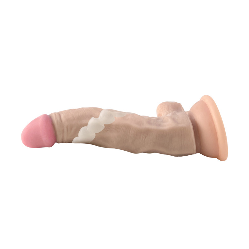 Реалистичный фаллоимитатор гибкий Ultra Realistic Dildo, 19 см