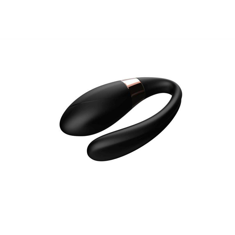 Вибратор для пар с ДУ V-Vibe BLACK USB 7 Function / Remote Control