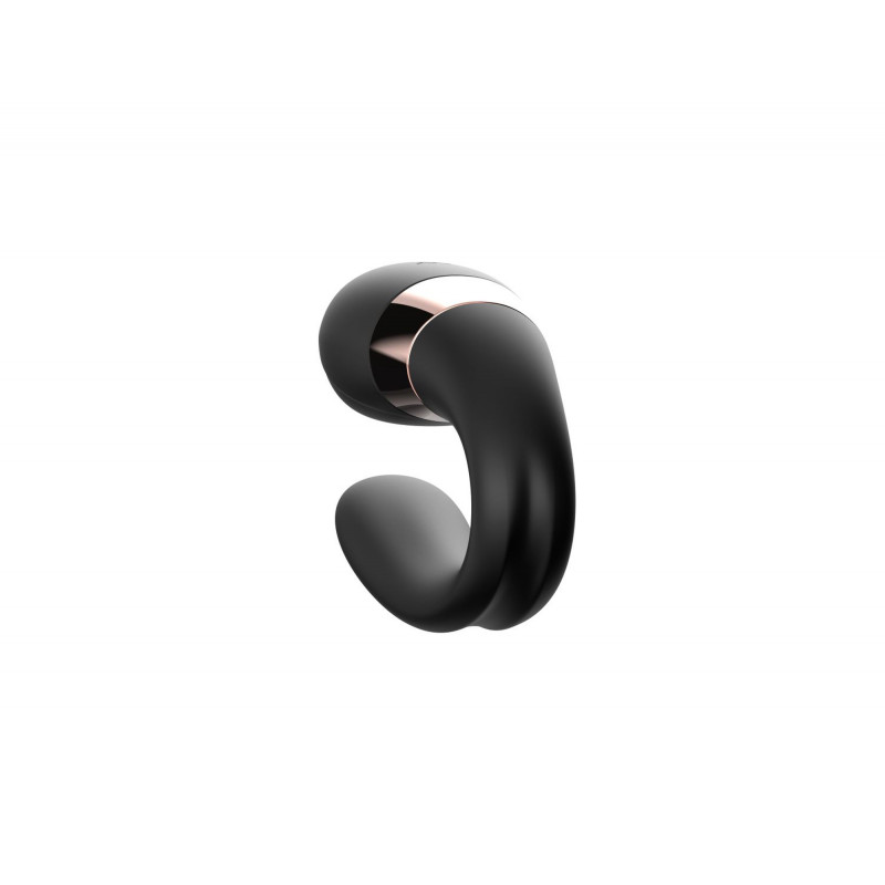 Вибратор для пар с ДУ V-Vibe BLACK USB 7 Function / Remote Control