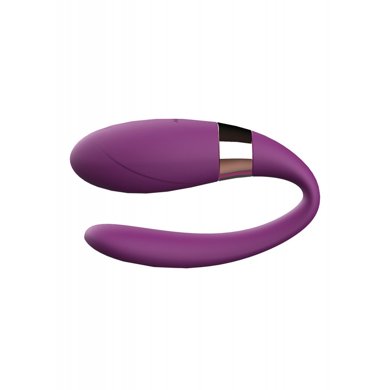Вибратор для пар с ДУ V-Vibe Purple USB 7 Function / Remote Control