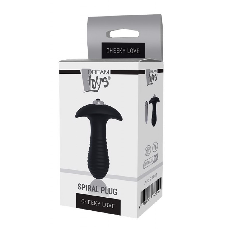 Анальная пробка спираль CHEEKY LOVE SINGLE SPEED SPIRAL PLUG