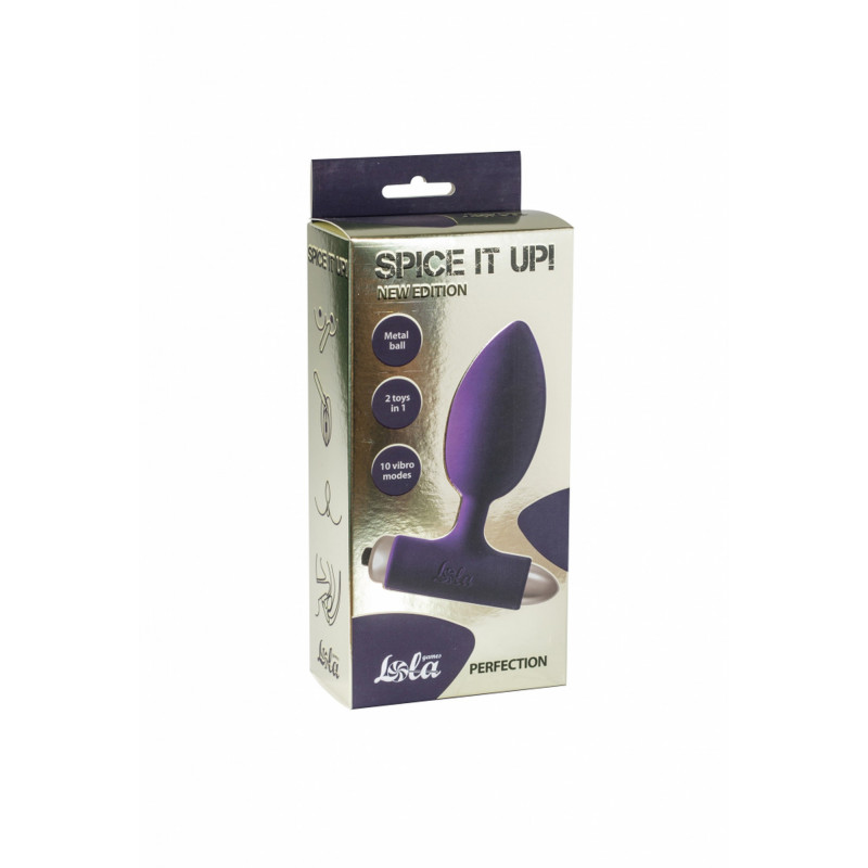 Анальная пробка с вибрацией Vibrating Anal Plug Spice it up New Edition Perfection Ultraviolet