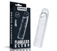 Удлиняющая насадка на пенис прозрачная Flawless Clear Penis Sleeve + 2.5 см