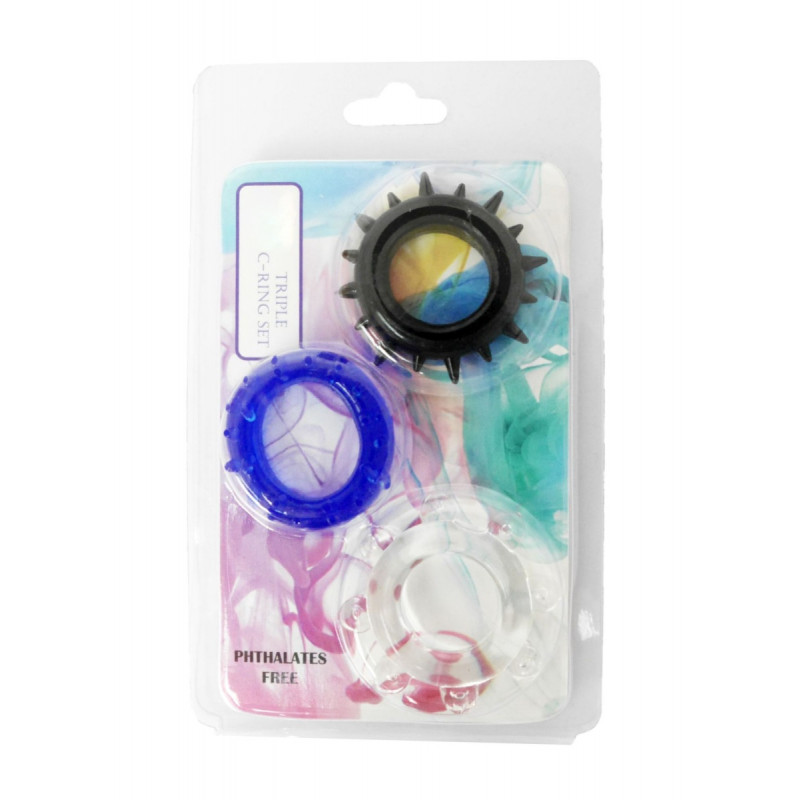 Набор эрекционных колец Cock Ring Set Stimulators