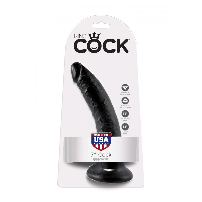 Реалистичный фаллоимитатор на присоске PipeDream Cock 7 Inch Black, 18 см