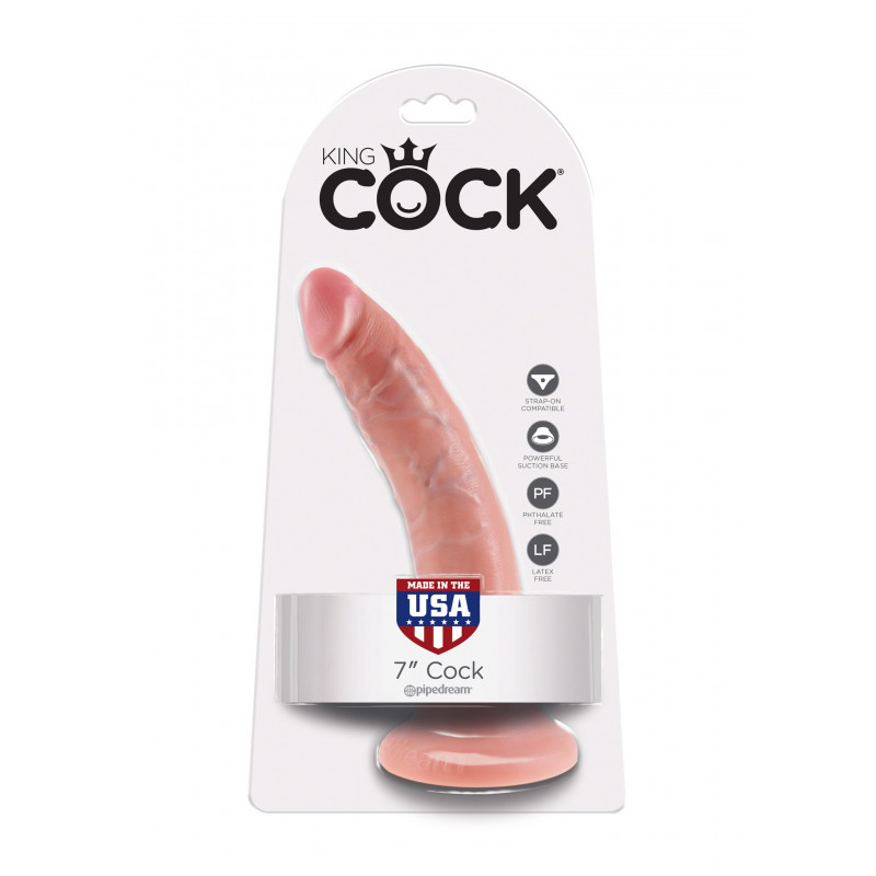 Реалистичный фаллоимитатор на присоске PipeDream Cock 7 Inch Light skin tone, 18 см