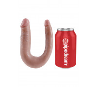 Реалистичный двухсторонний фаллоимитатор Pipedream King Cock - U-shape Double Trouble S, 34 см