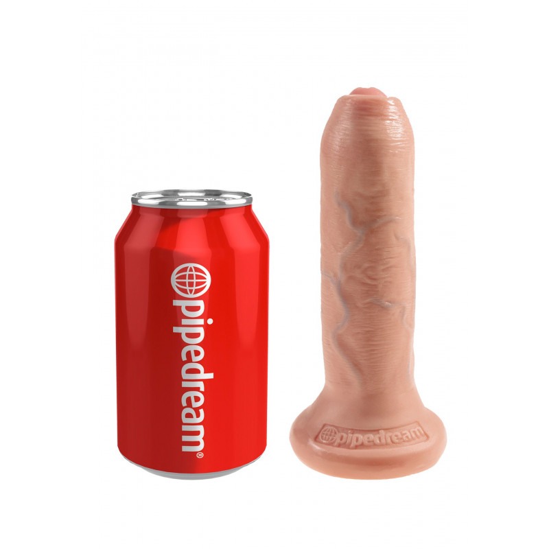Реалистичный фаллоимитатор на присоске c подвижной кожей на головке PipeDream Cock 6 Inch Uncut Light skin tone, 16,5 см