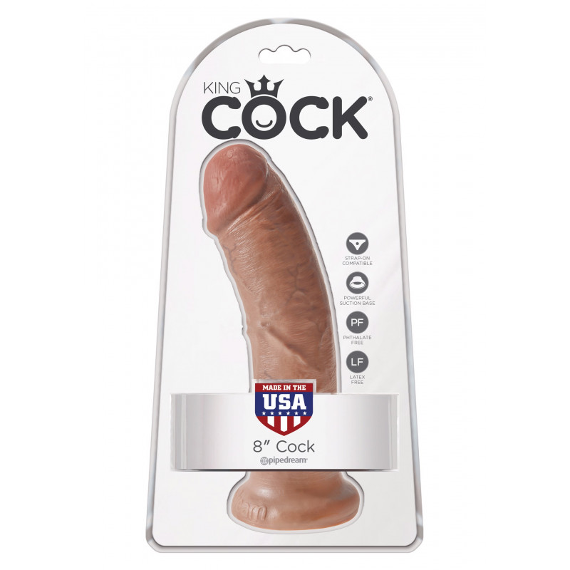 Реалистичный фаллоимитатор на присоске Pipedream King Cock - 8' Cock, 21 см