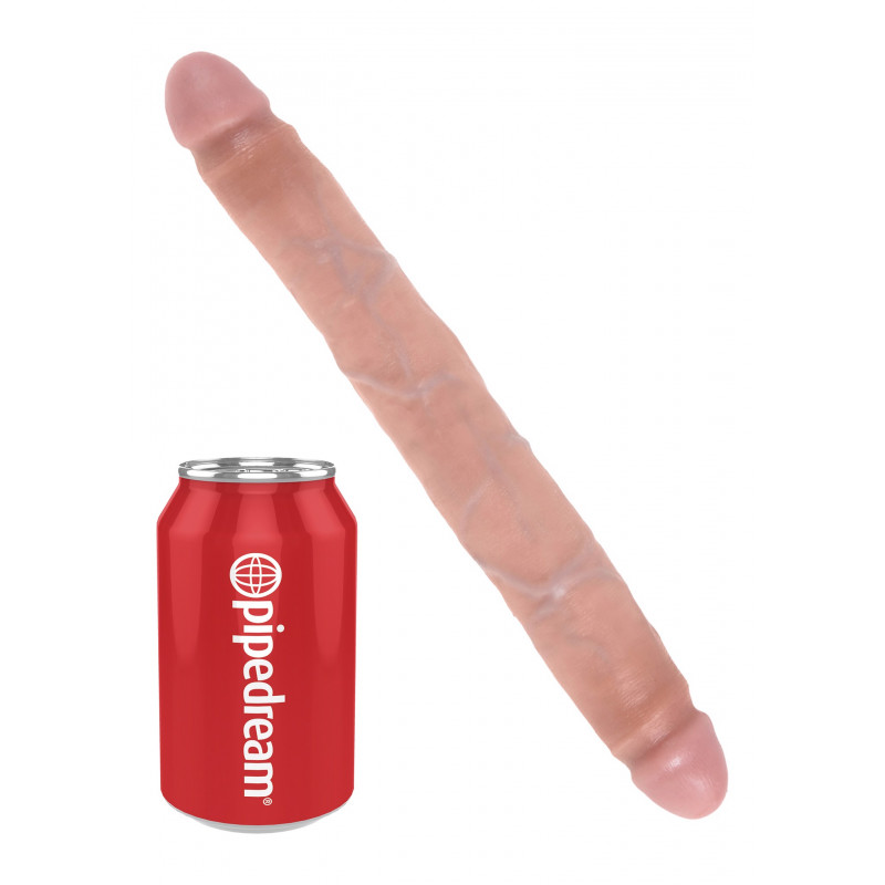 Реалистичный двухсторонний фаллоимитатор Pipedream King Cock - 12' Slim Double, 31 см