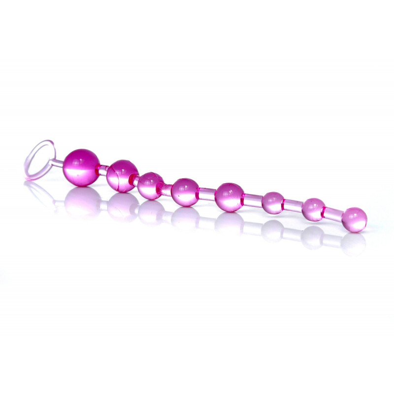 Анальные бусы Jelly Anal 10 Beads Pink