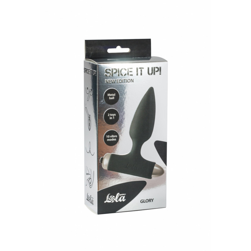 Анальная пробка с вибрацией Vibrating Anal Plug Spice it up New Edition Glory Black