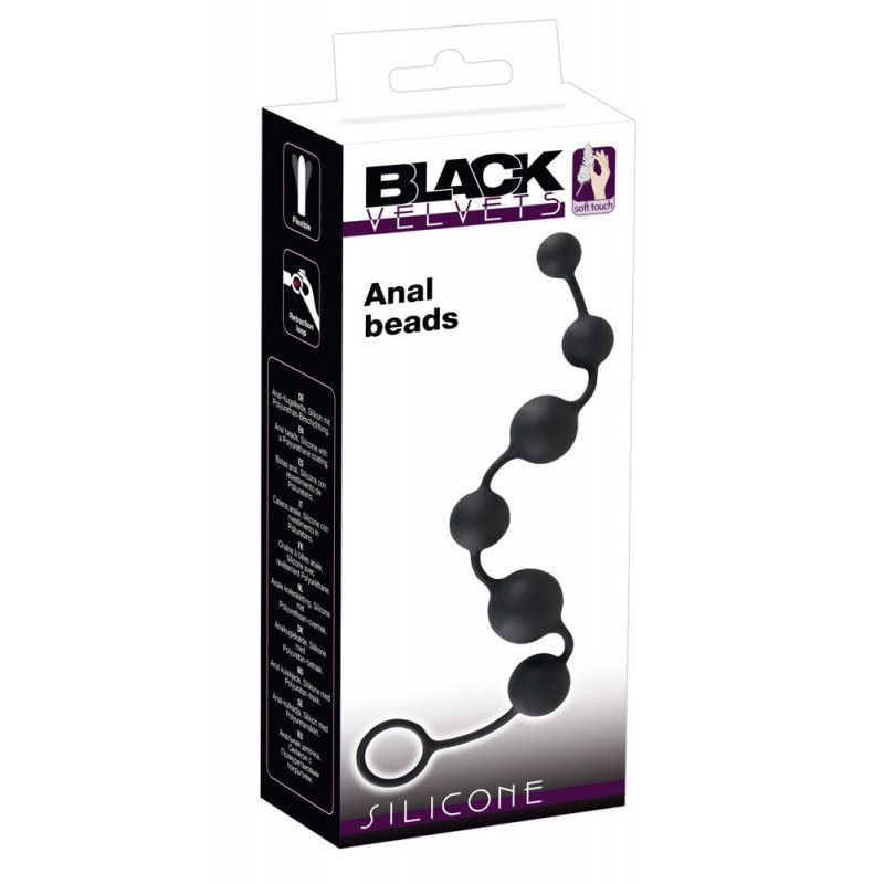Анальные шарики Black Velvets Anal Beads