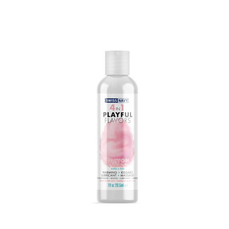 Лубрикант на водной основе со вкусом сладкой ваты Swiss Navy 4 in 1 Lubricant with Cotton Candy Flavor - 1 fl oz / 30 мл