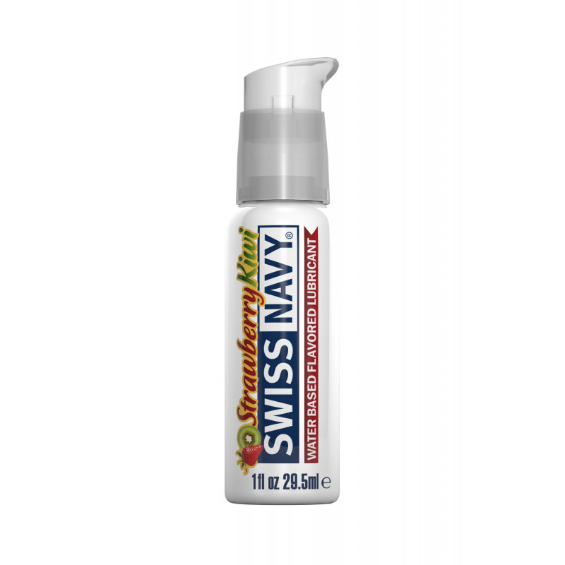Лубрикант на водной основе со вкусом киви Swiss Navy Lubricant with Strawberry Kiwi Flavor - 1 fl oz / 30 мл