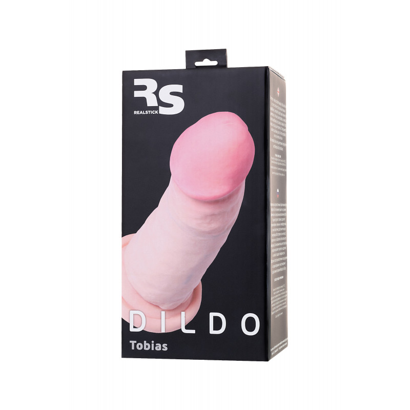 Реалистичный фаллоимитатор TOYFA RealStick Elite Tobias, TPR, телесный, 18 см