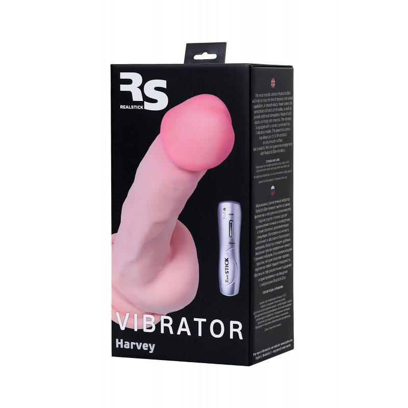Реалистичный вибратор TOYFA RealStick Elite Harvey, TPR, телесный, 20 см