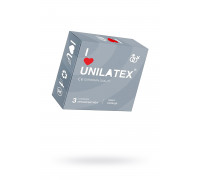 Презервативы Unilatex, ribbed, латекс, ребристые, 19 см, 5,4 см, 3 шт.