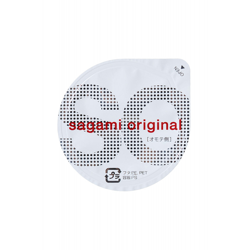 Презервативы Sagami, original 0.02, полиуретан, ультратонкие, гладкие, 19 см, 5,8 см, 2 шт.